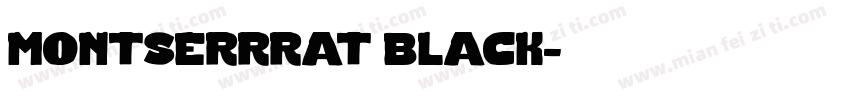 montserrrat black字体转换